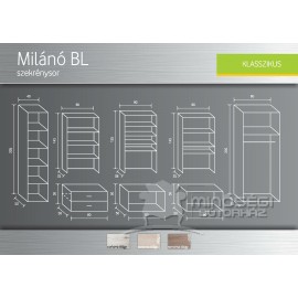 Milánó BL szekrénysor